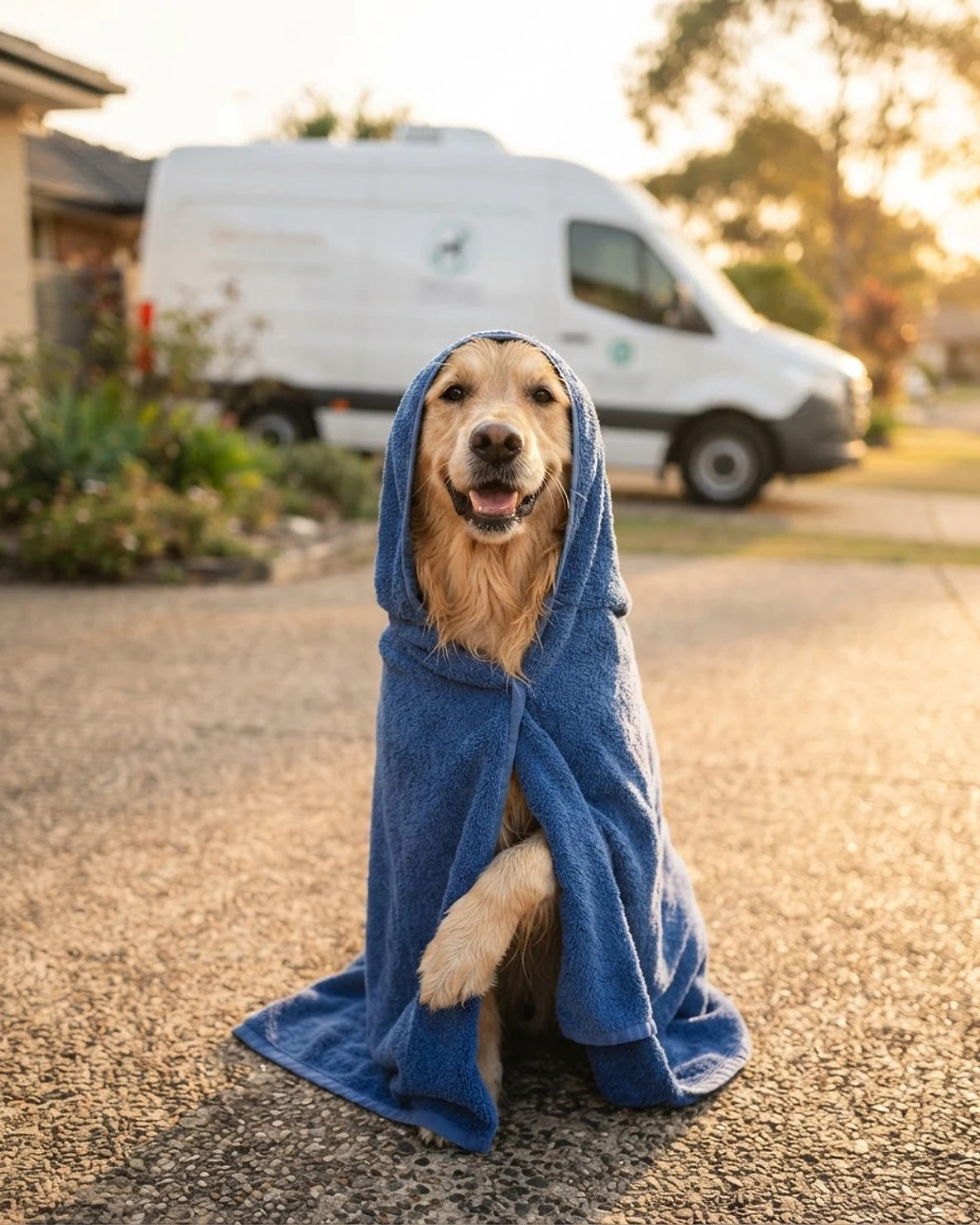 Professional mobile pet grooming service